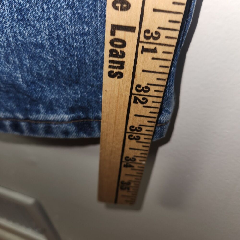 Harley Davidson Medium Blue Wash Denim Jeans Women's Size 12 LONG Boot Cut - Picture 9 of 13